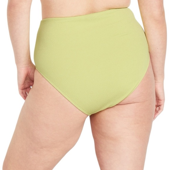 Old Navy High-Waisted French-Cut Puckered Bikini Swim Bottoms Citrine Size 3X - Picture 5 of 11